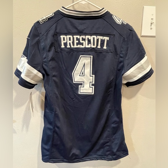 Navy Blue Dallas Cowboys Prescott Jersey women’s size XL - Picture 5 of 5